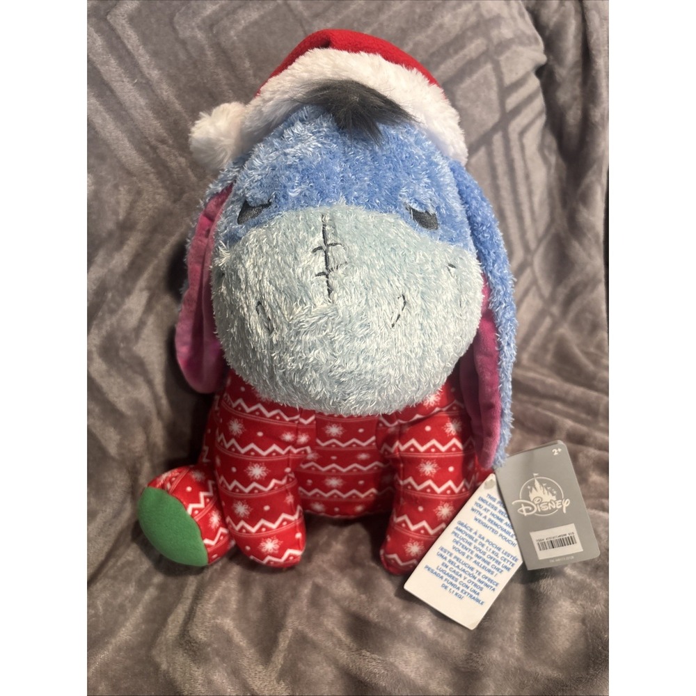 Disney Christmas Eeyore Weighted Holiday Plush Winnie The Pooh‎
